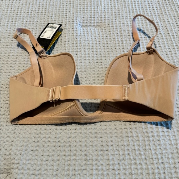 NEW Wonderbra Ultimate Plunge Push Up Underwire Bra EUR 70B US 32A Nude NWT - Picture 3 of 5